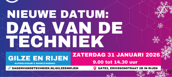 Dag van de Techniek Gilze en Rijen verplaatst naar 31 januari 2026