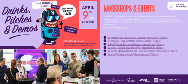 Startups for Society Event overzicht april 2026